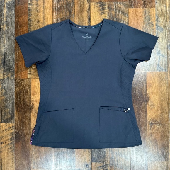 Vera Bradley Tops - Vera Bradley Cargo Dark Gray Scrub Top